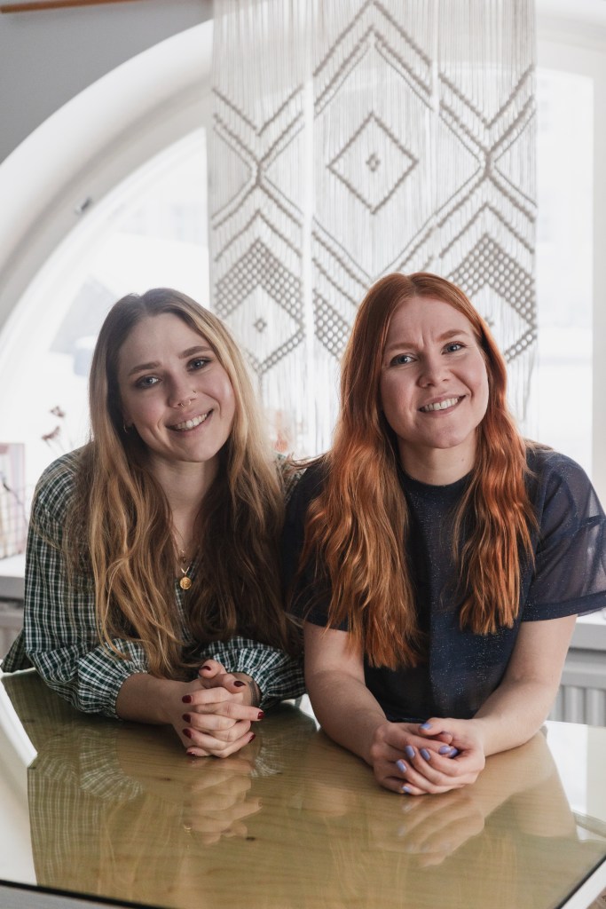 Laura and Saara, the designers behind pattern brand Named Patterns